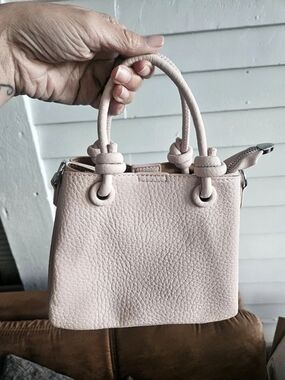 Pink Structured Shoulder Bag